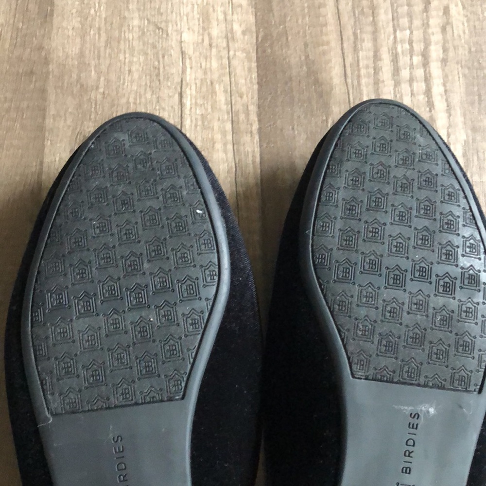 Birdies Phoebe Velvet Faux Fur Black Mules 7.5 - Picture 8 of 10